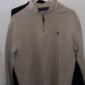 Tan Ralph Lauren Polo Quarter Zip